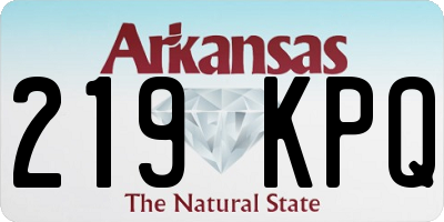 AR license plate 219KPQ