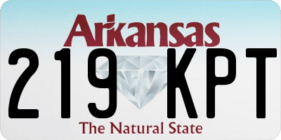 AR license plate 219KPT