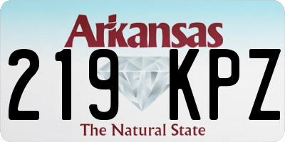 AR license plate 219KPZ