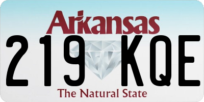 AR license plate 219KQE
