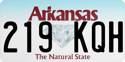 AR license plate 219KQH