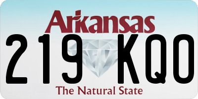 AR license plate 219KQO
