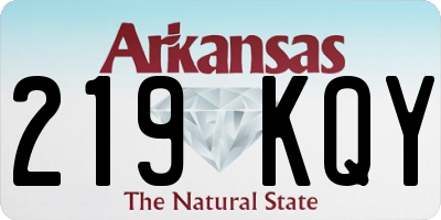 AR license plate 219KQY