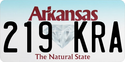 AR license plate 219KRA