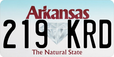 AR license plate 219KRD