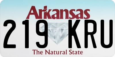 AR license plate 219KRU