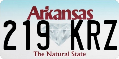 AR license plate 219KRZ