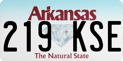 AR license plate 219KSE