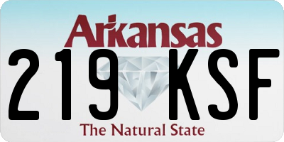 AR license plate 219KSF