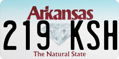 AR license plate 219KSH