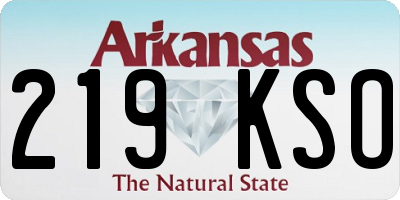 AR license plate 219KSO