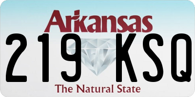 AR license plate 219KSQ