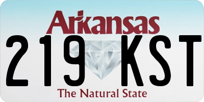 AR license plate 219KST
