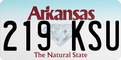AR license plate 219KSU