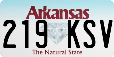 AR license plate 219KSV