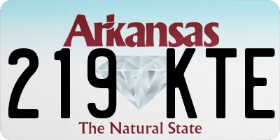 AR license plate 219KTE