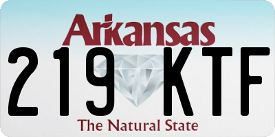 AR license plate 219KTF