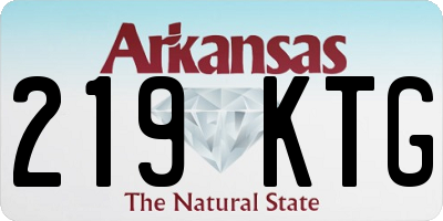 AR license plate 219KTG