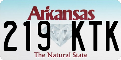 AR license plate 219KTK