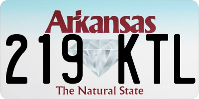 AR license plate 219KTL