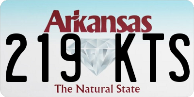 AR license plate 219KTS
