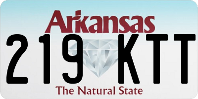 AR license plate 219KTT