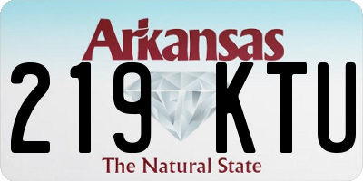AR license plate 219KTU