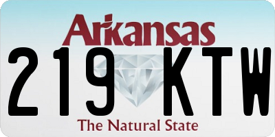 AR license plate 219KTW