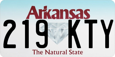 AR license plate 219KTY