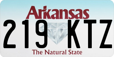 AR license plate 219KTZ
