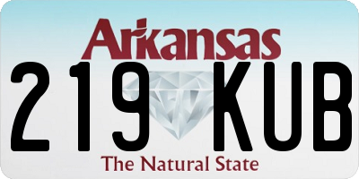 AR license plate 219KUB