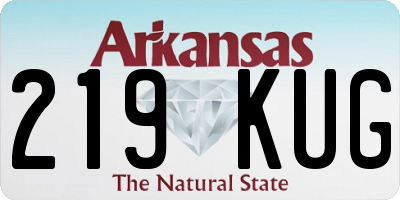 AR license plate 219KUG