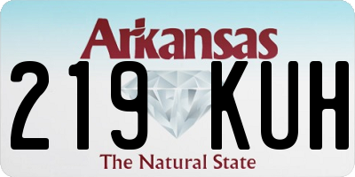 AR license plate 219KUH