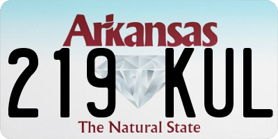 AR license plate 219KUL