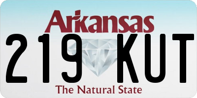 AR license plate 219KUT