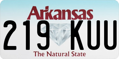AR license plate 219KUU