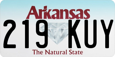 AR license plate 219KUY