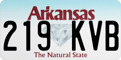 AR license plate 219KVB