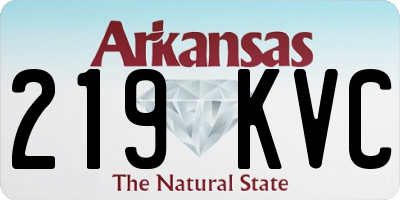 AR license plate 219KVC
