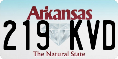 AR license plate 219KVD