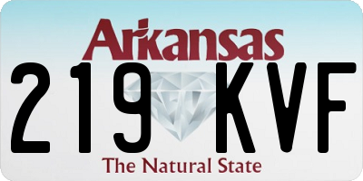 AR license plate 219KVF