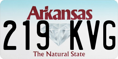 AR license plate 219KVG