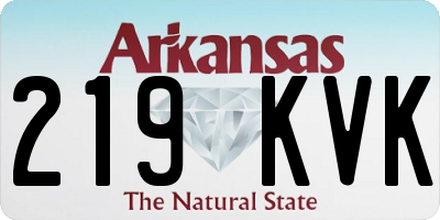 AR license plate 219KVK