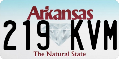 AR license plate 219KVM