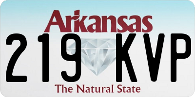 AR license plate 219KVP