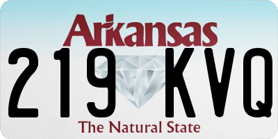 AR license plate 219KVQ
