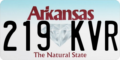 AR license plate 219KVR