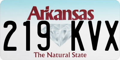 AR license plate 219KVX