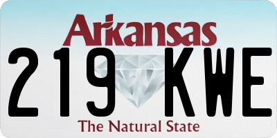 AR license plate 219KWE