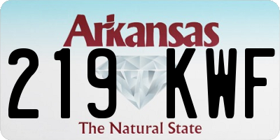 AR license plate 219KWF